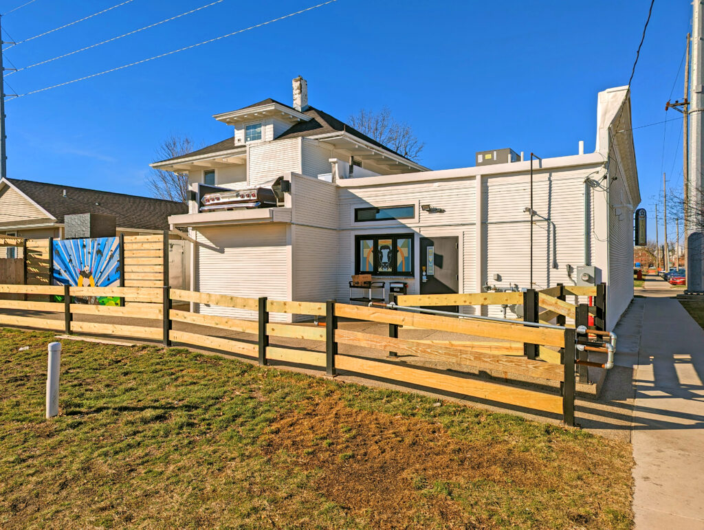 View of the back patio